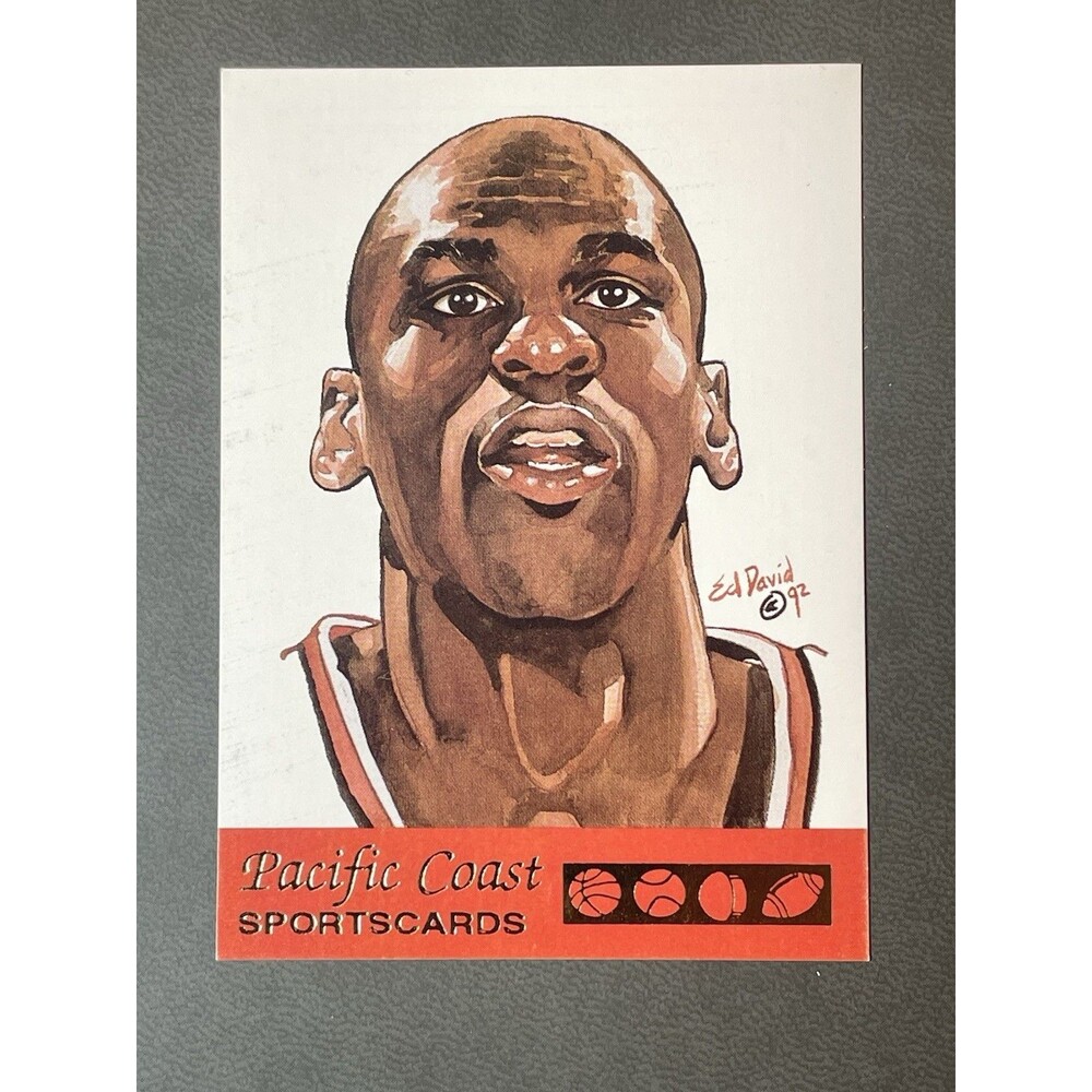 Pacific Coast Sports Cards Michael Jordan #3 Prototype 1992 Promo Ed David Rare!